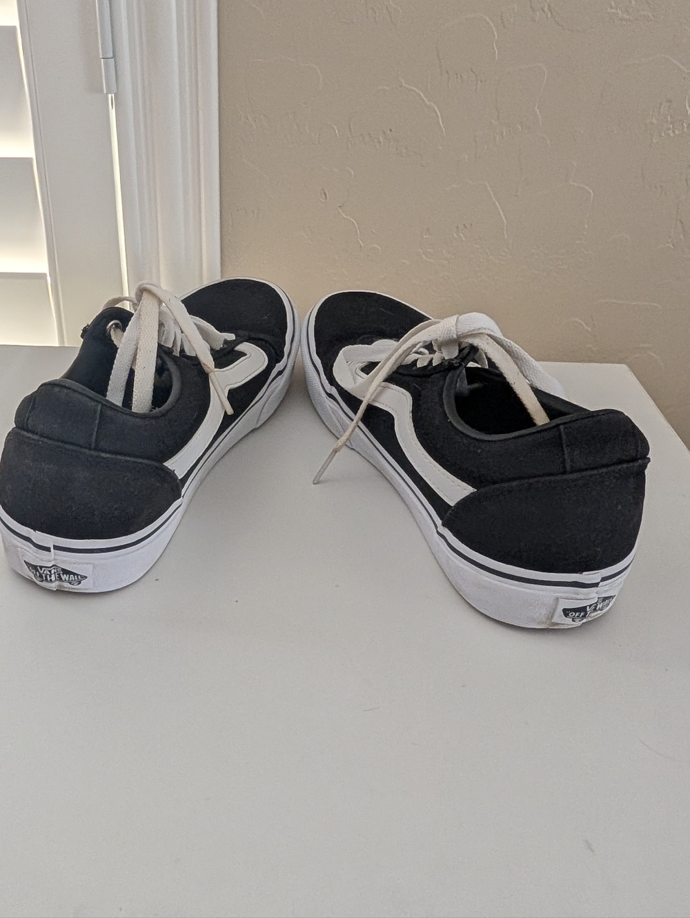 Vans Old Skool Black White Canvas Sneakers Classic Skate - Picture 8 of 11